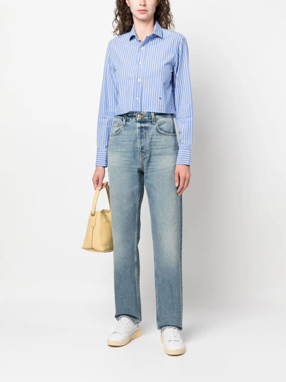 Straight-Leg Cotton Jeans