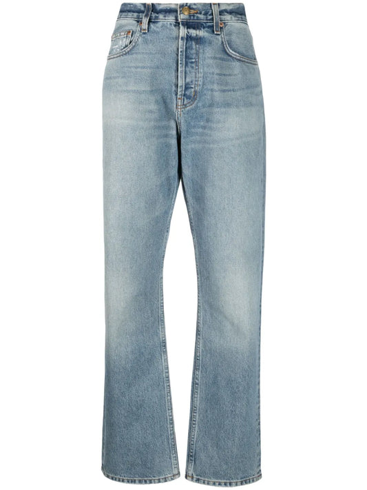 Straight-Leg Cotton Jeans