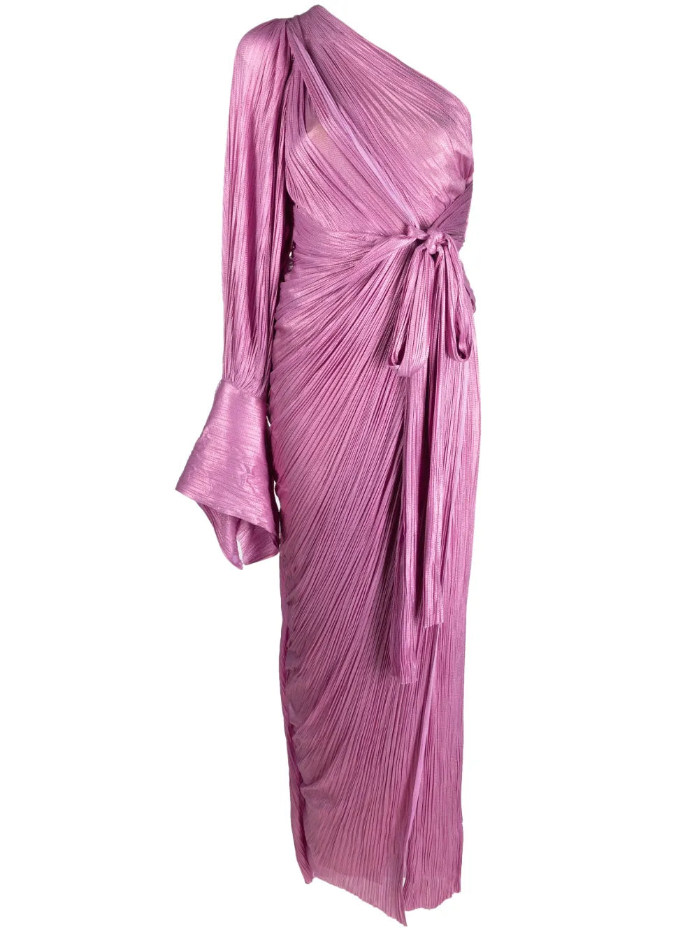 Palmer Plissé-Pleated Gown