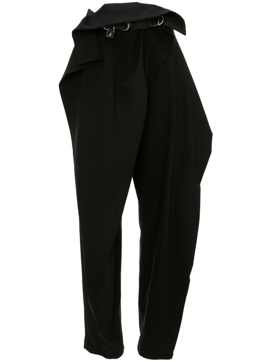 Fold-Over Tapered Trousers