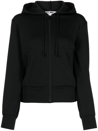 Logo-Appliqué Zip-Up Hoodie