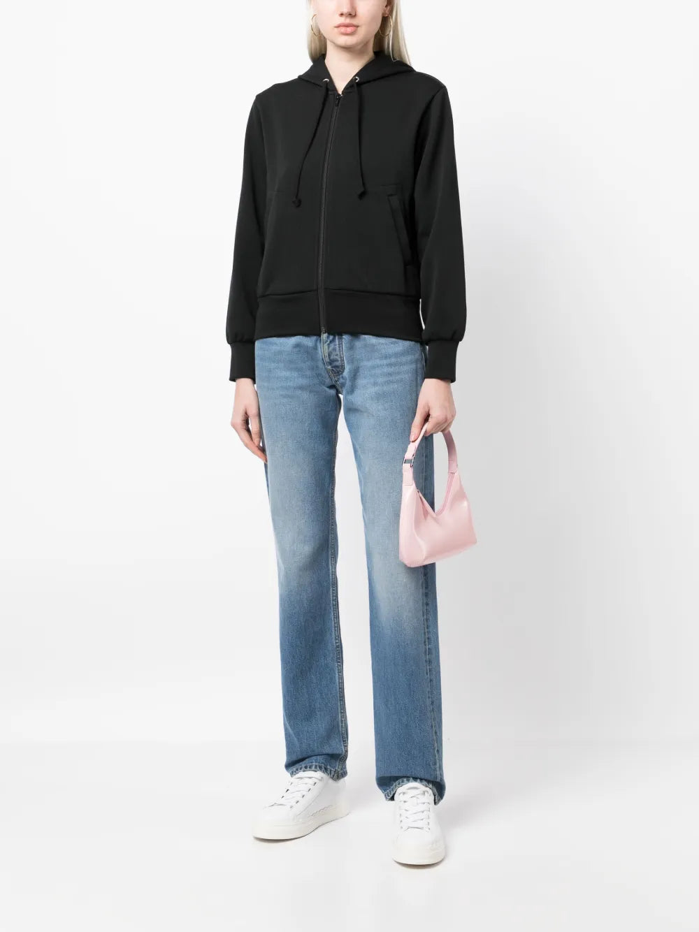 Logo-Appliqué Zip-Up Hoodie