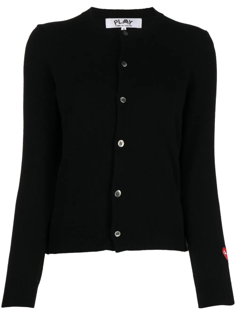 Invader Pixelated-Appliqué Cardigan