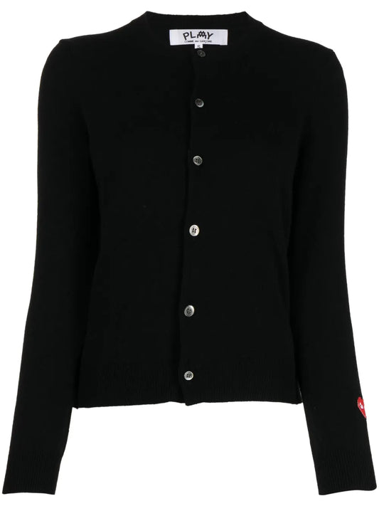 Invader Pixelated-Appliqué Cardigan