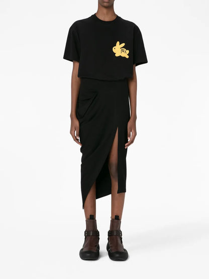 Asymmetric Draped Skirt