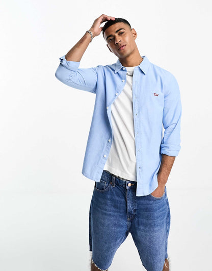 Slim Fit Oxford Shirt With Small Logo