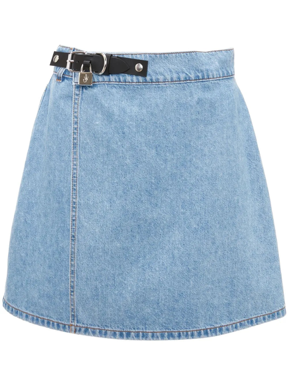 Padlock Mini Denim Skirt