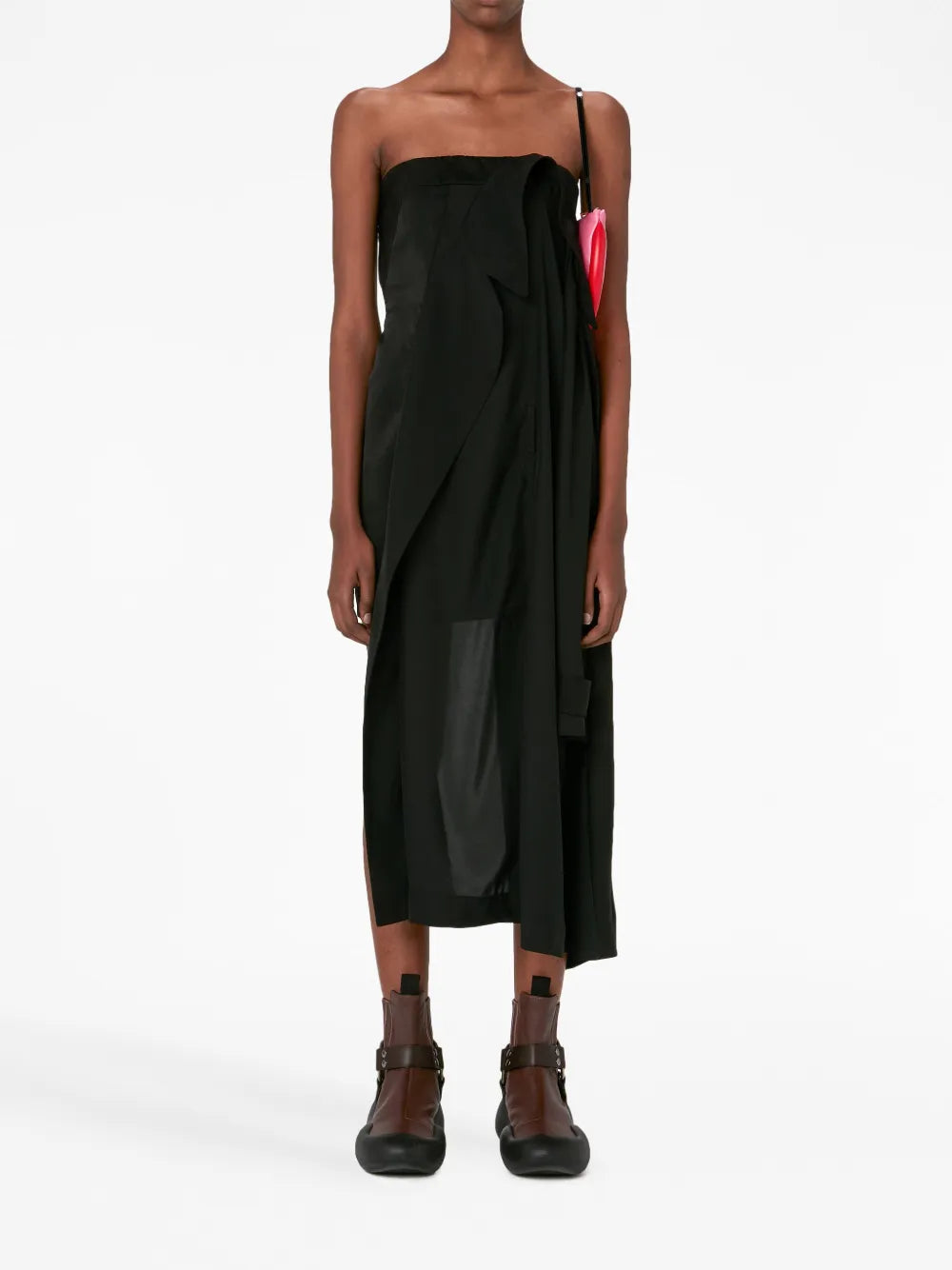 Deconstructed Strapless Minidress