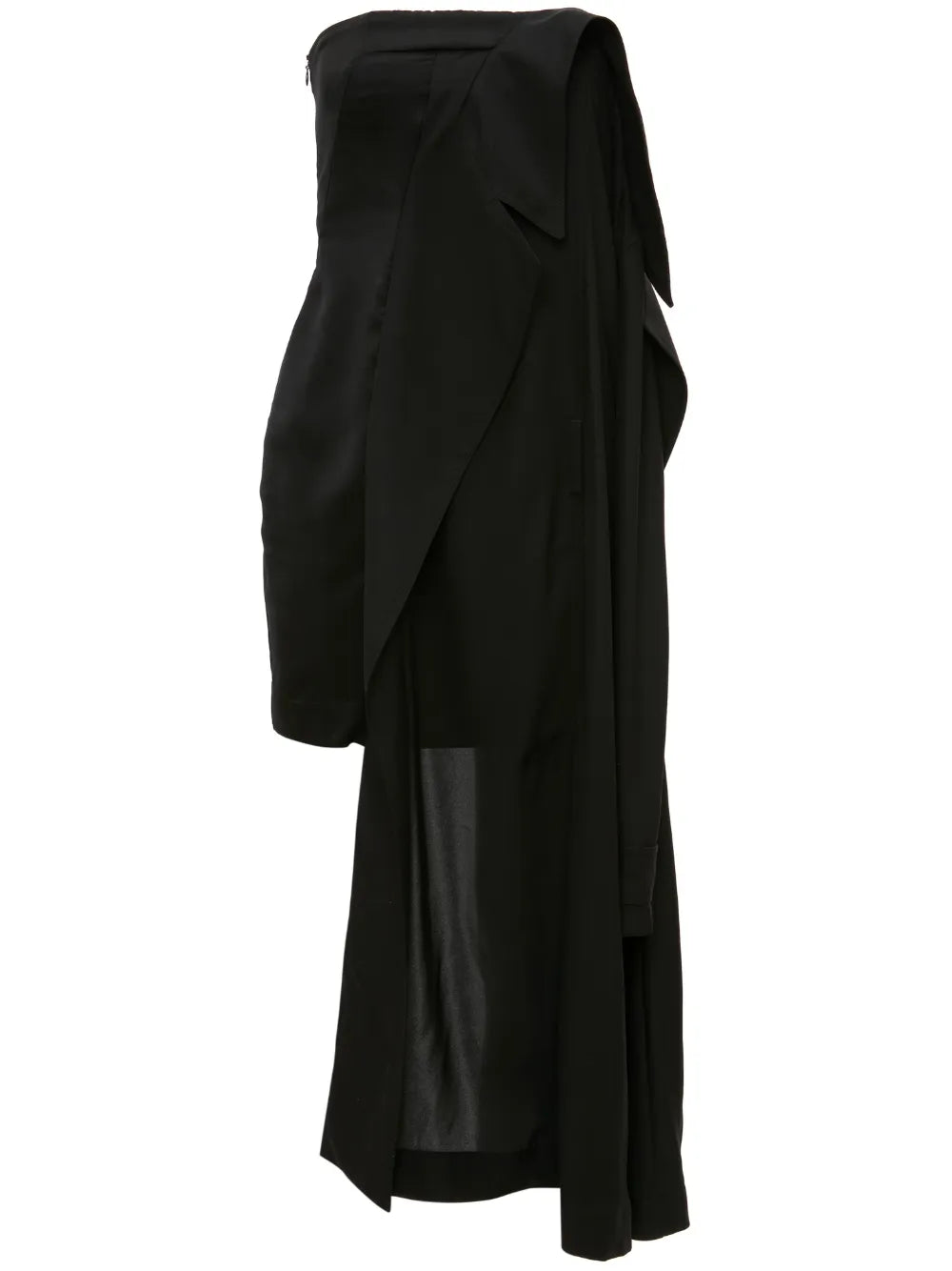 Deconstructed Strapless Minidress