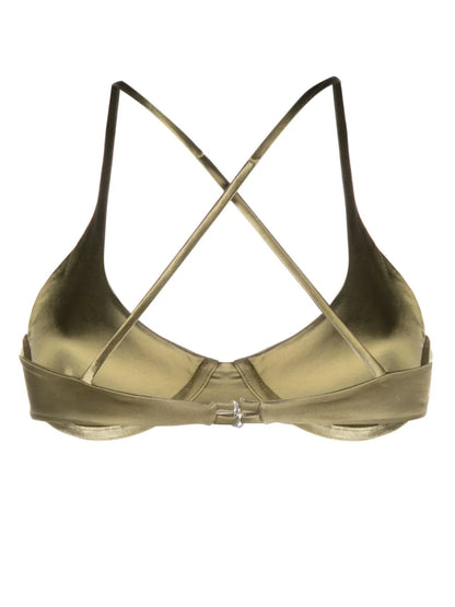 Reversible Crossover-Strap Bikini Top