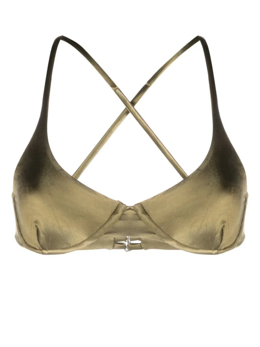 Reversible Crossover-Strap Bikini Top