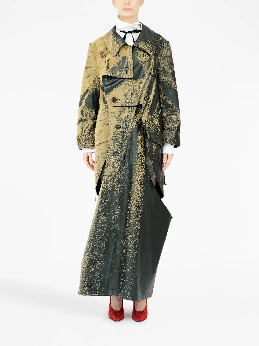 Sandstorm Spray-Paint Trench Coat