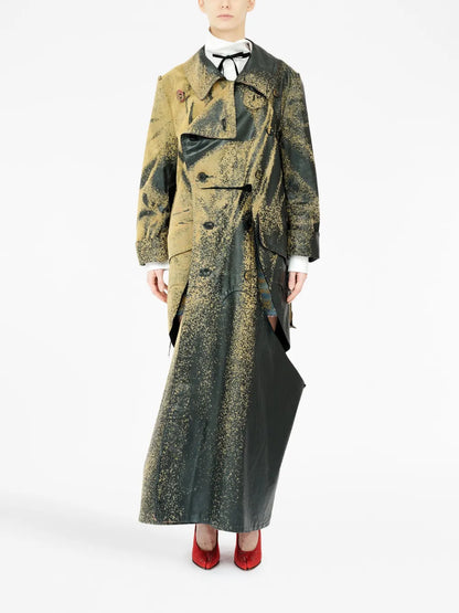 Sandstorm Spray-Paint Trench Coat