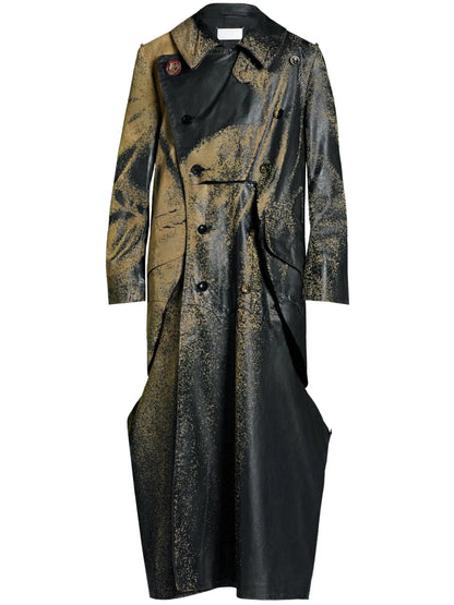 Sandstorm Spray-Paint Trench Coat