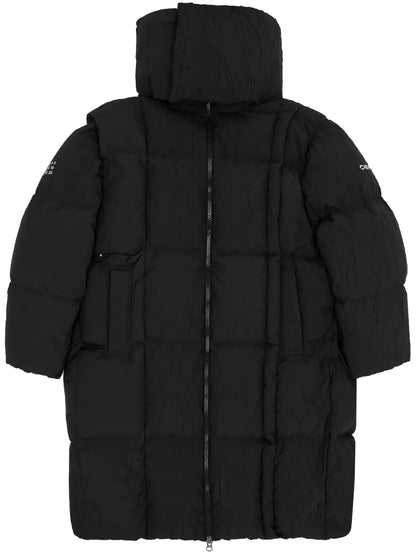 Detachable-Hood Puffer Coat