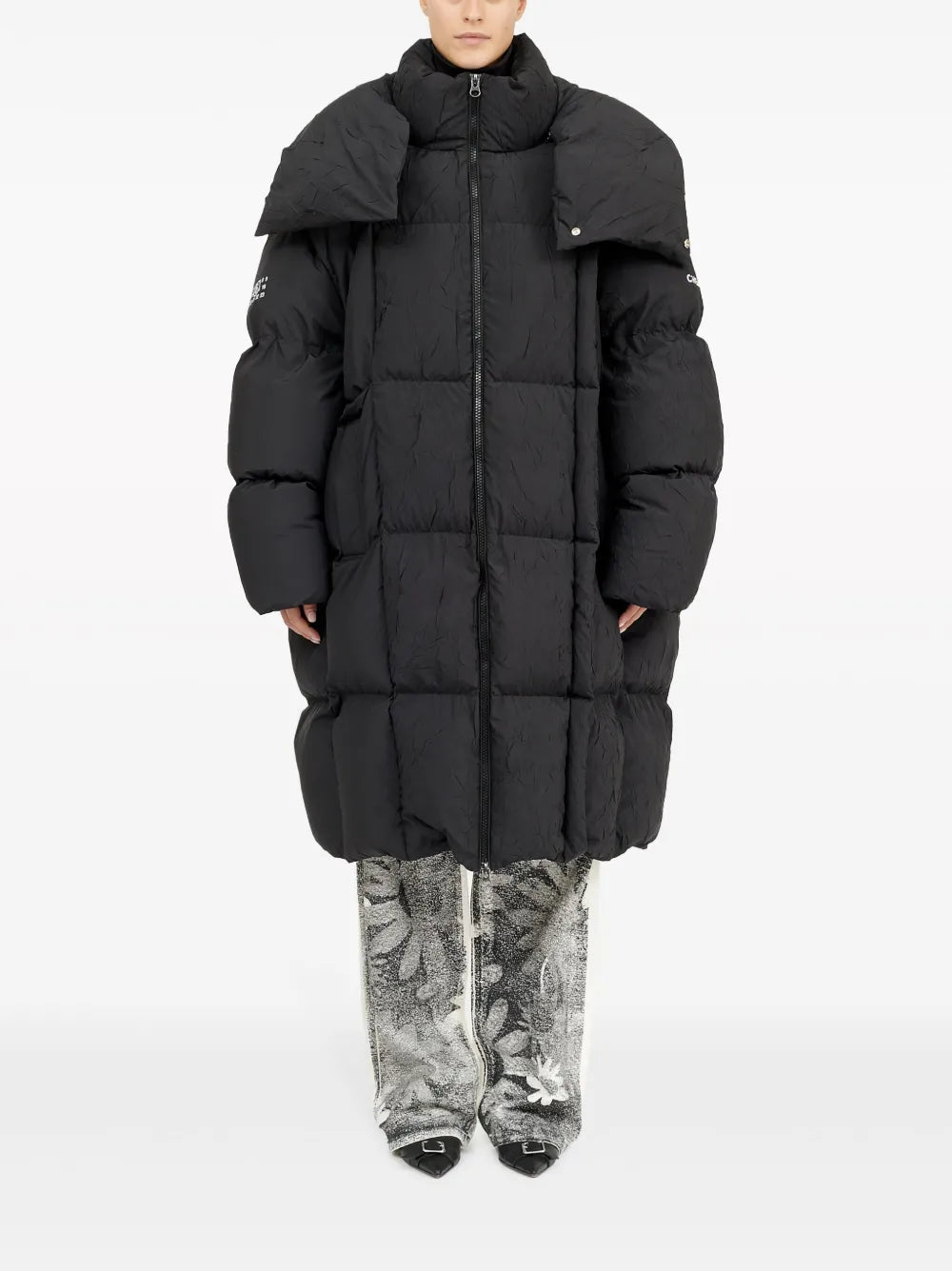 Detachable-Hood Puffer Coat