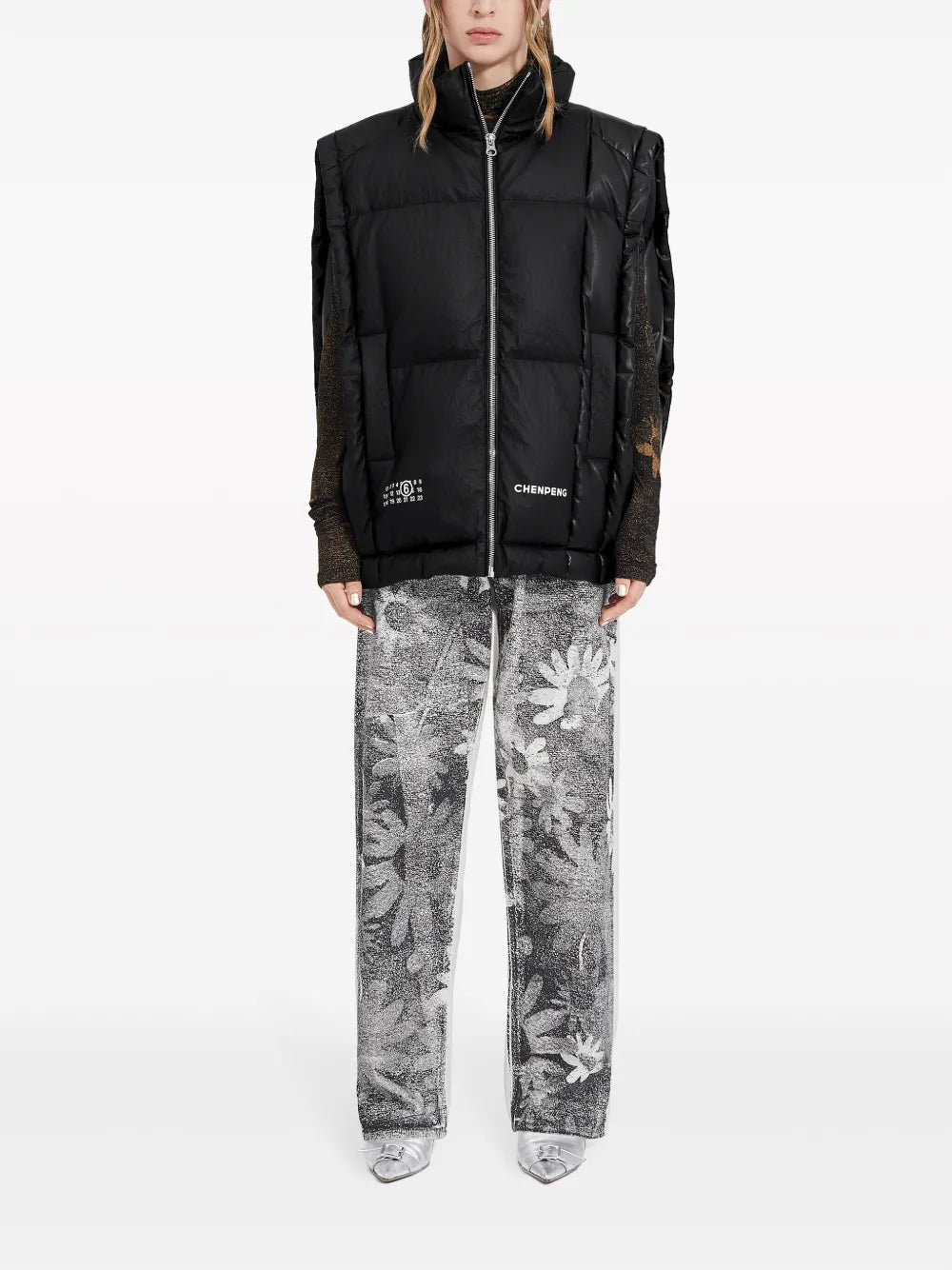 Numbers-Logo Padded Gilet