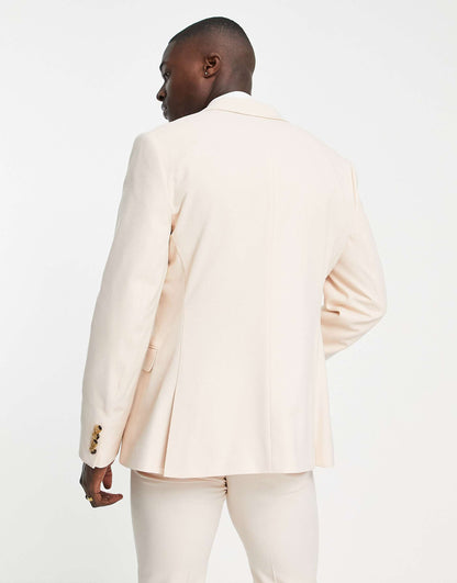 Wedding Skinny Suit Jacket With Micro Texture