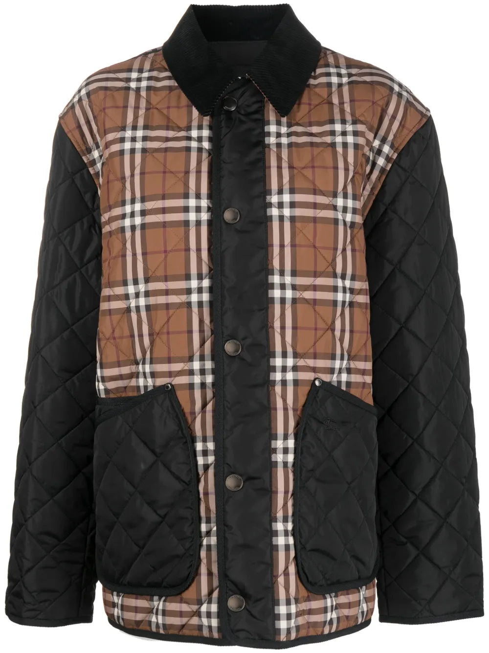 Vintage-Check Print Shirt Jacket