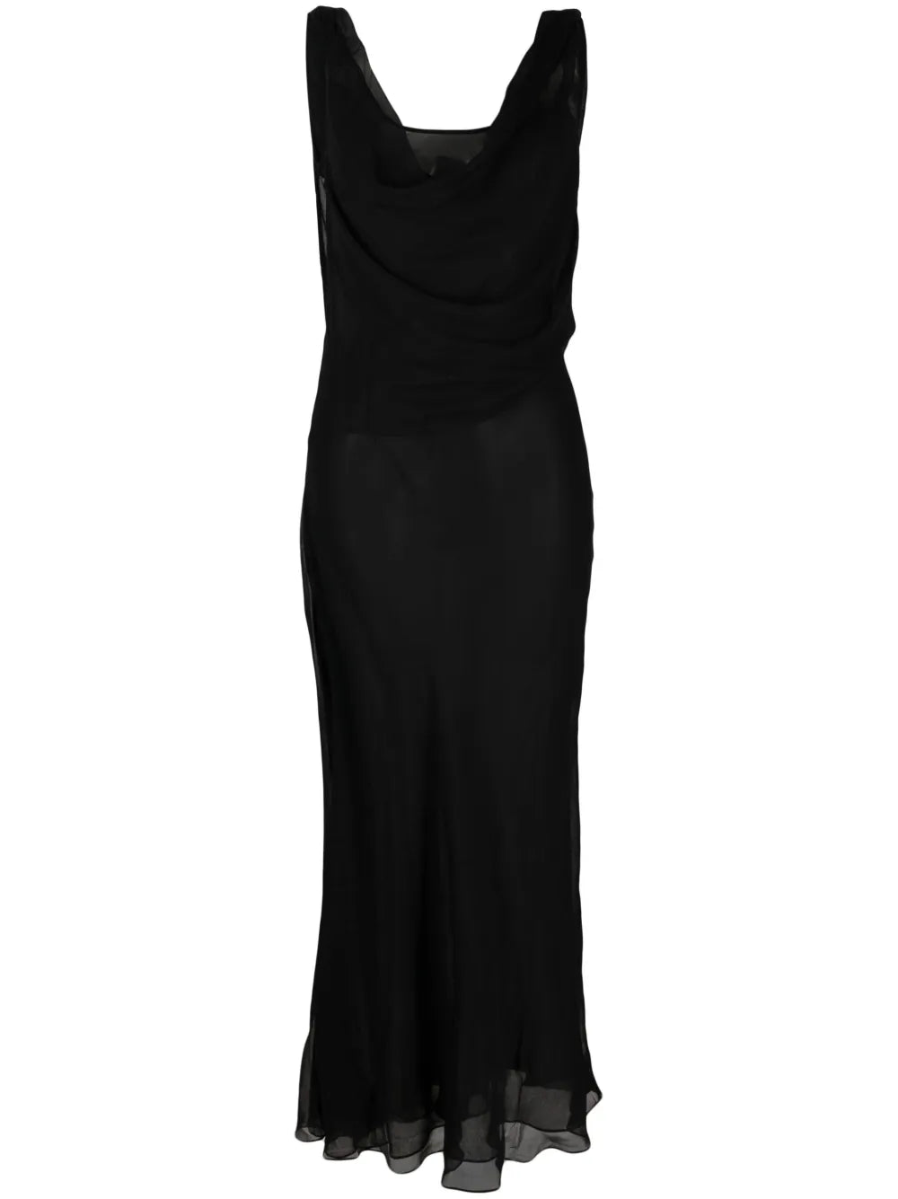 Draped Silk Dress