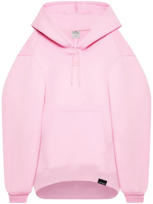 Logo-Embroidered Hooded Minidress