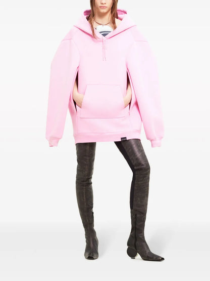 Logo-Embroidered Hooded Minidress