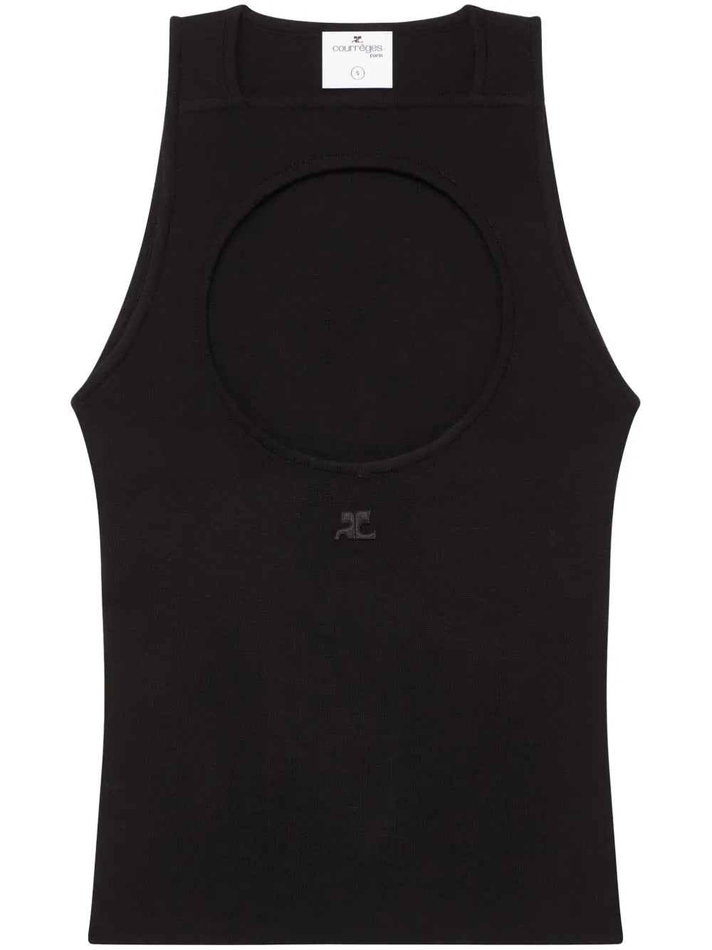 Logo-Patch Cutout Tank Top