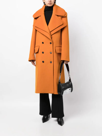 Double-Collar Double-Breasted Coat