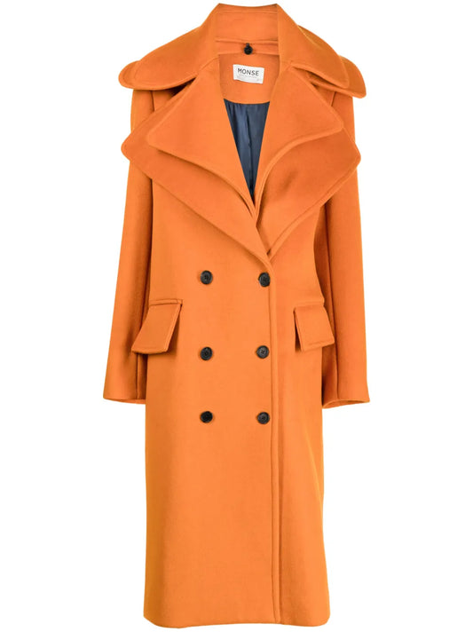 Double-Collar Double-Breasted Coat