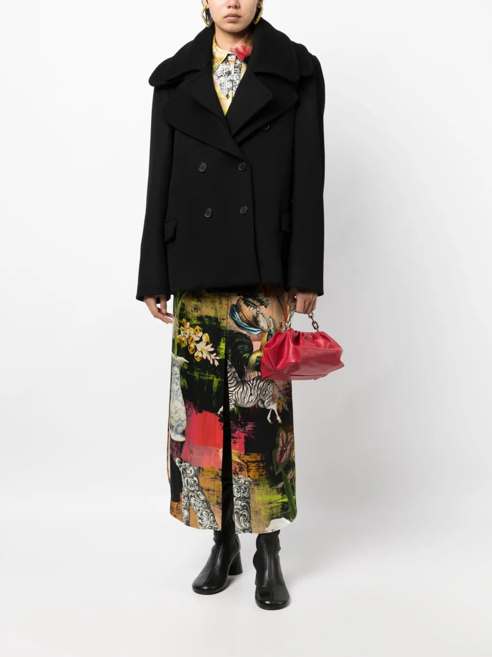 Double-Collar Double-Breasted Coat