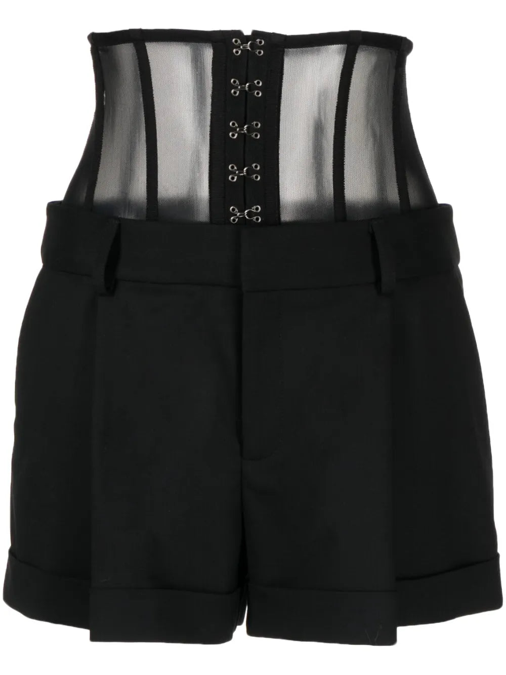 High-Waist Bustier Shorts