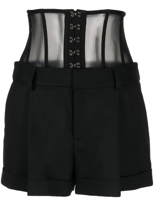 High-Waist Bustier Shorts