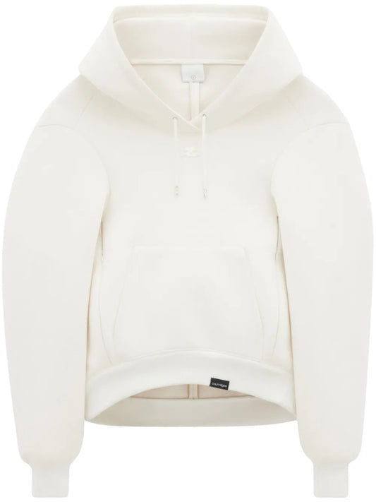 Bonded Cocoon Cotton Blend Hoodie
