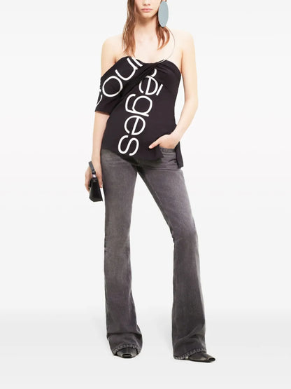 Logo-Print Organic-Cotton Top