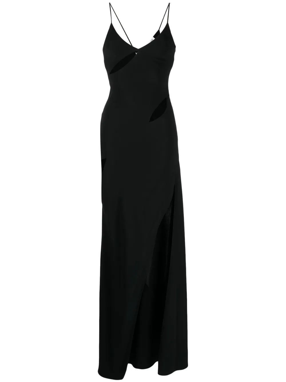 Cut-Out Detail Long Slip Dress