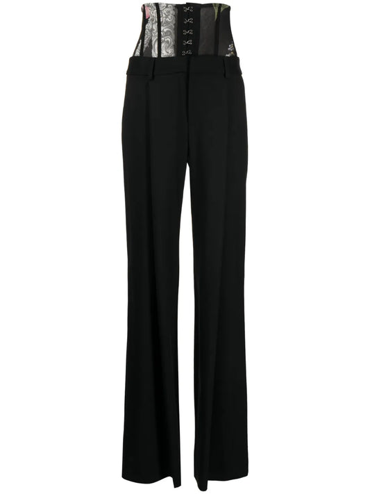 Bustier-Style High-Waist Trousers
