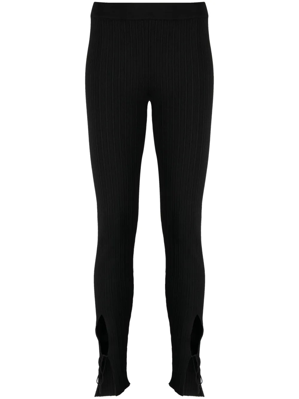 Pinstriped Lace-Up Trousers