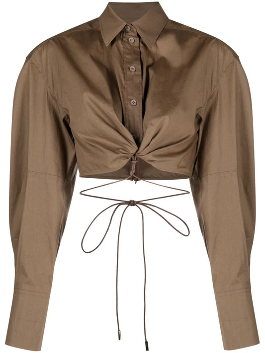 La Chemise Plidao Cropped Shirt
