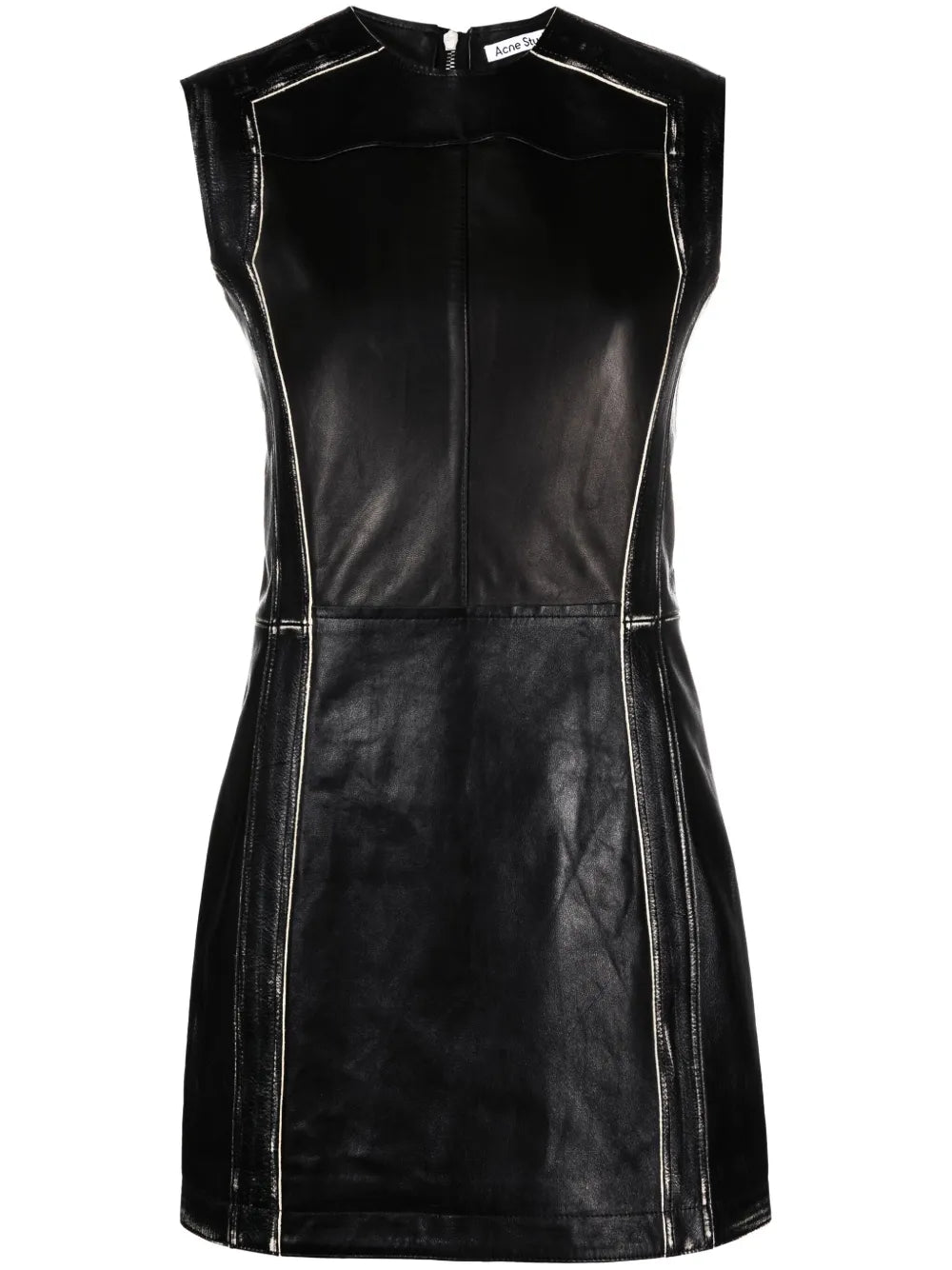 Sleeveless Leather Minidress