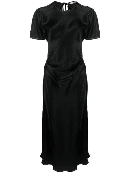 Satin Wrap Dress
