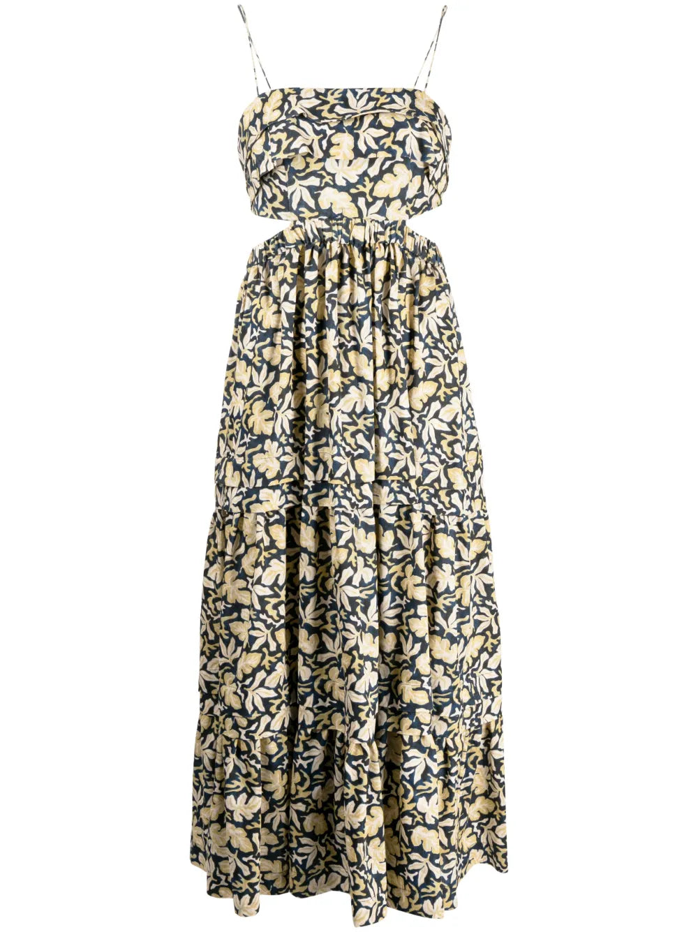 Cranbrook Forest-Print Midi Dress