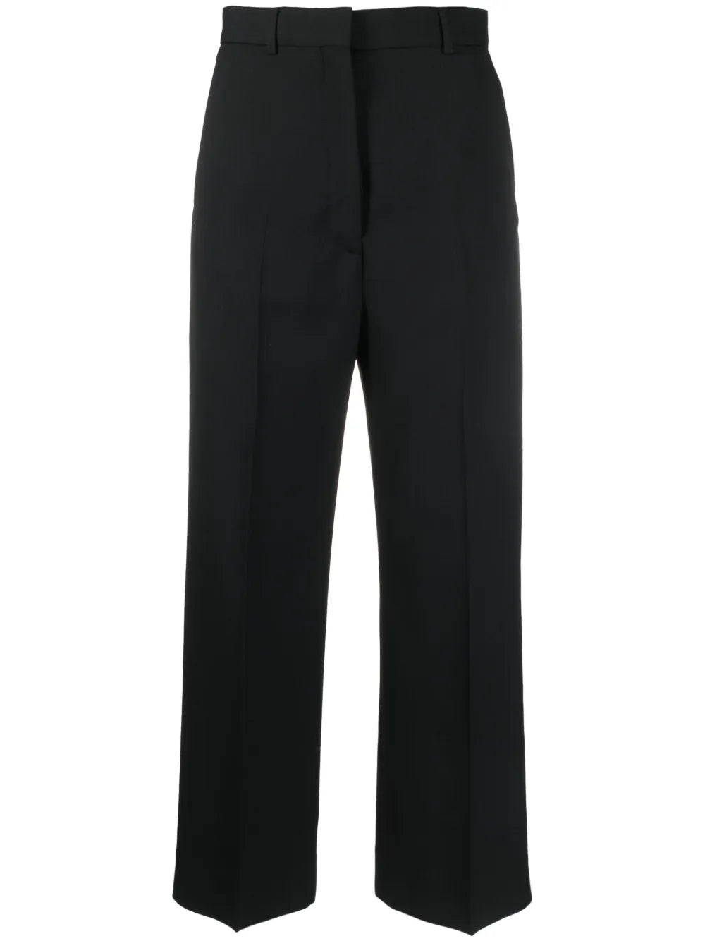 Pressed-Crease Cropped-Leg Trousers