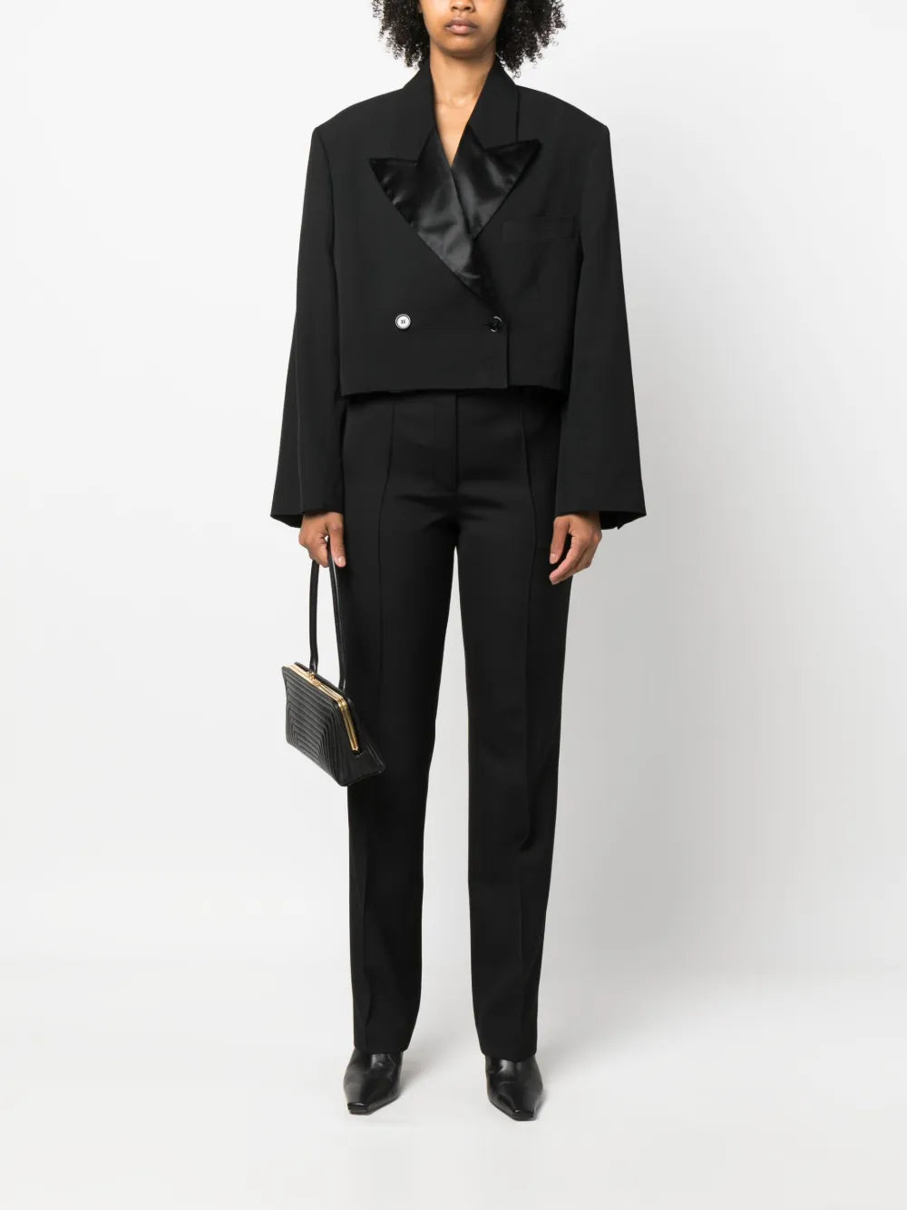 Mid-Rise Tailored Trousers