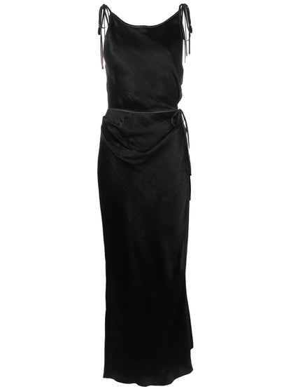 Sleeveless Satin Dress