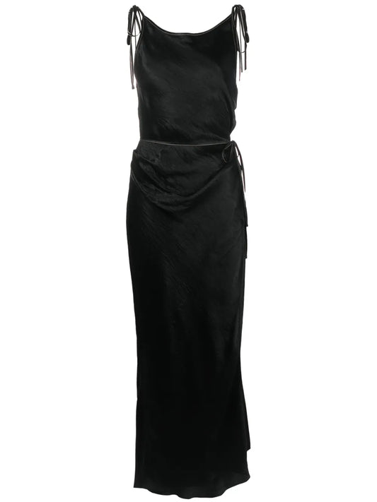 Sleeveless Satin Dress