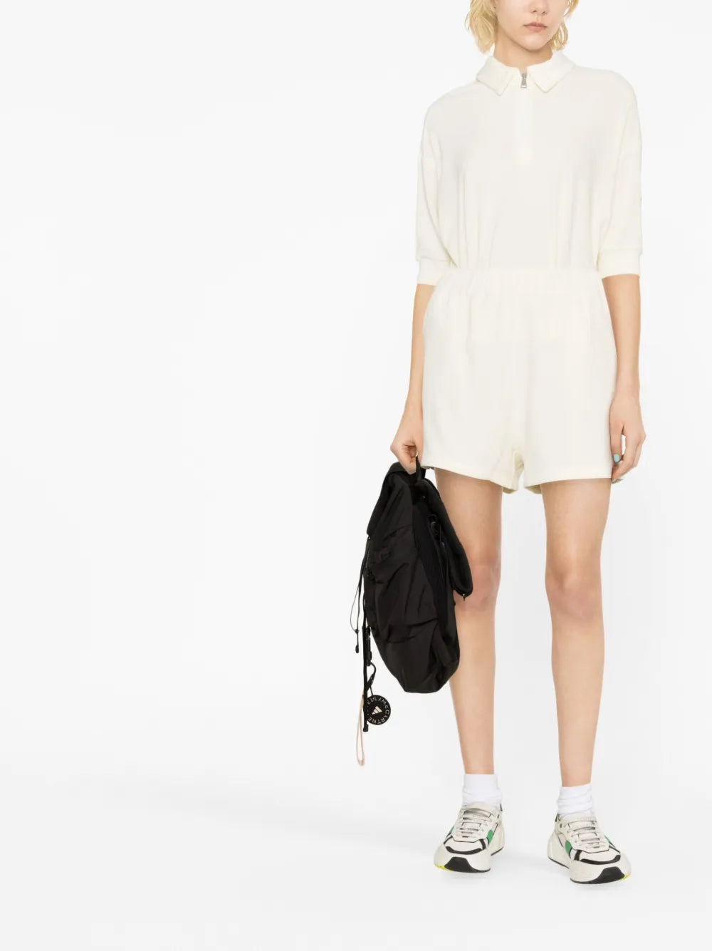 Logo-Patch Velour Shorts