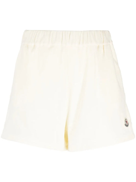 Logo-Patch Velour Shorts