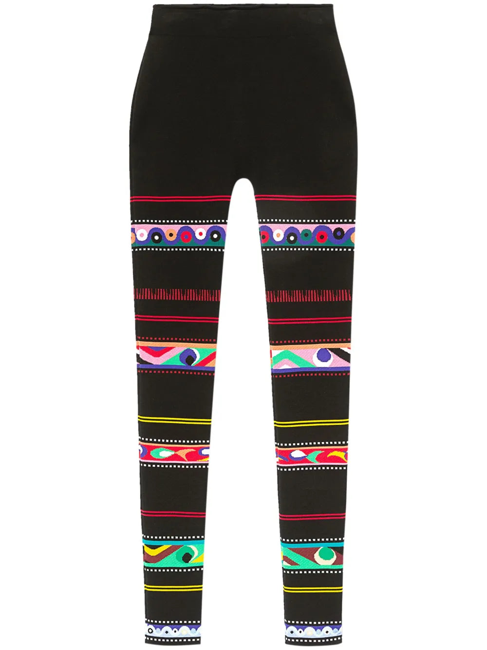 Abstract-Print Stirrup Leggings