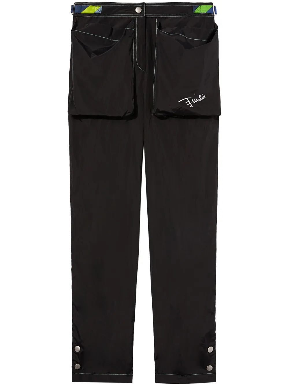 Large Patch-Pocket Straight-Leg Trousers