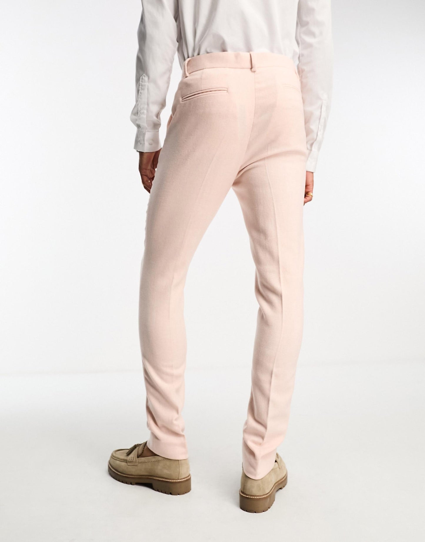 Skinny Wool Mix Suit Trousers